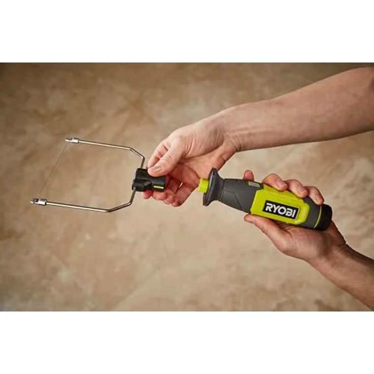 RYOBI RHC4-120G Heißschneider für Polystyrol, wiederaufladbar, mit 4 V Akku, USB-Lithiumbatterie, 270 °C, 3 Anhänge (Drahtspitze, Gravurspitze, Messerspitze) – Bild 2