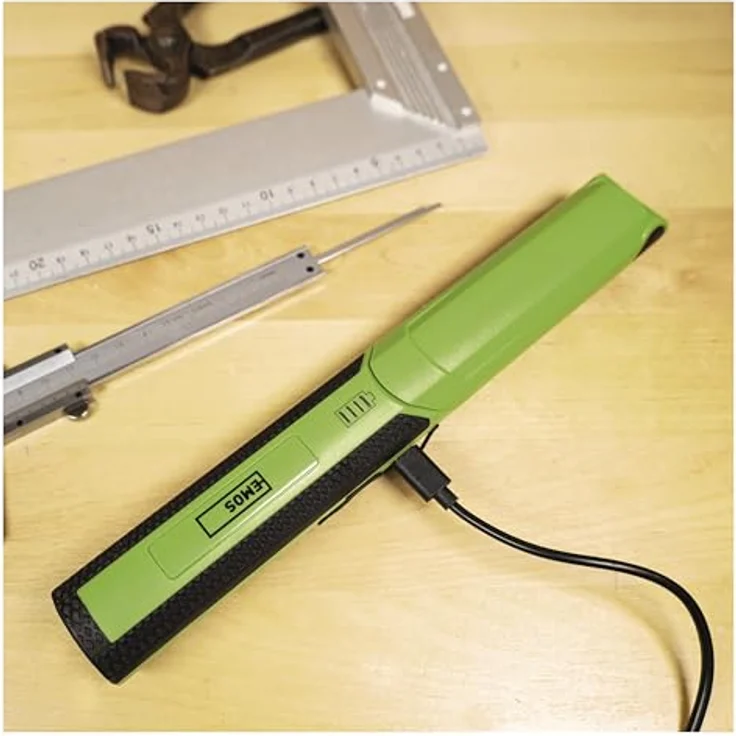 Emos LED Taschenlampe P4535, wiederaufladbar (670 lm, schwarz-grün) – Bild 5