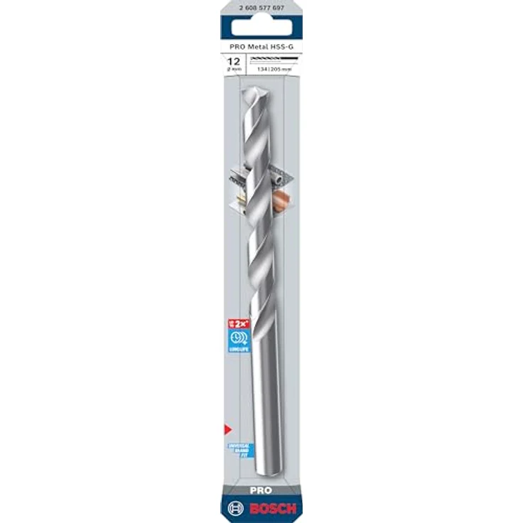 Bosch Accessories PRO Metal HSS-G Metall-Spiralbohrer, Hochgeschwindigkeitsstahl, 1 Stück, hohe Lebensdauer und präzises Bohren – Bild 2