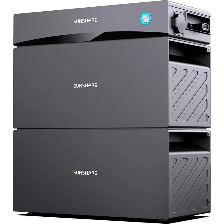 SUNSHARE Glory Balkonkraftwerk-Speichersystem, 3.5 kWh Speicher, erweiterbar bis 7.6 kWh, inkl. Hybrid-Wechselrichter und iShareCloud App