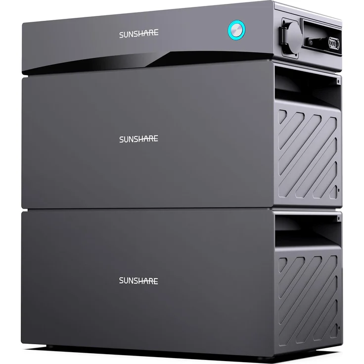 SUNSHARE Glory Balkonkraftwerk-Speichersystem, 3.5 kWh Speicher, erweiterbar bis 7.6 kWh, inkl. Hybrid-Wechselrichter und iShareCloud App