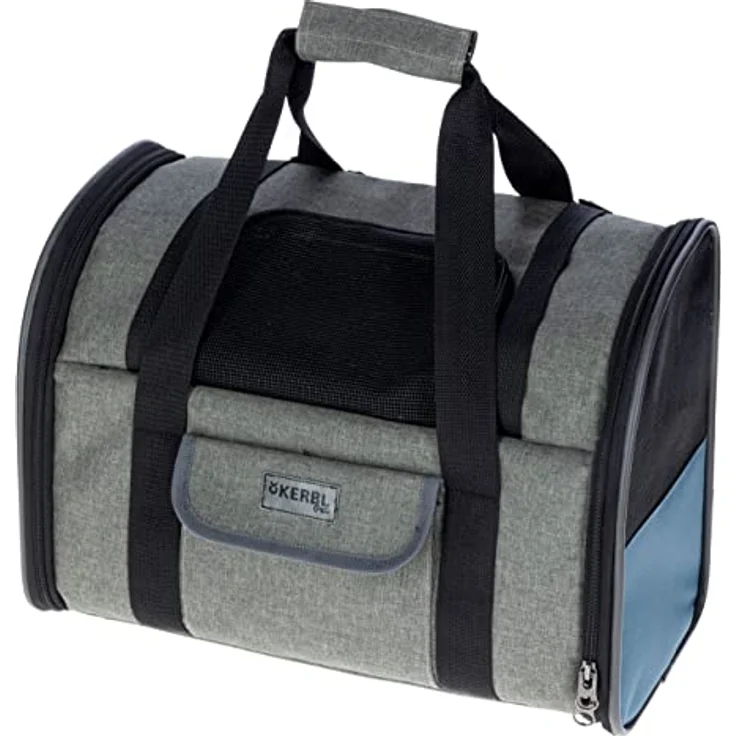 Hunderucksack Vacation 43x24x30cm, grau/blau – Bild 1