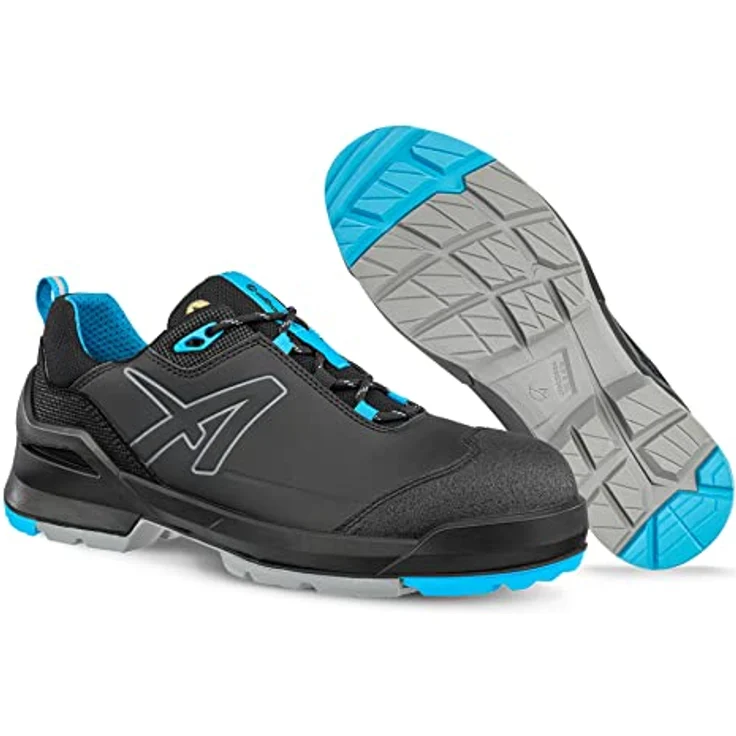 Albatros TARAVAL BLACK/BLUE LOW S3L ESD FO SR, Sicherheitsschuhe mit abriebfester Laufsohle und EVERCUSHION® RELIEFT Fußbett – Bild 7