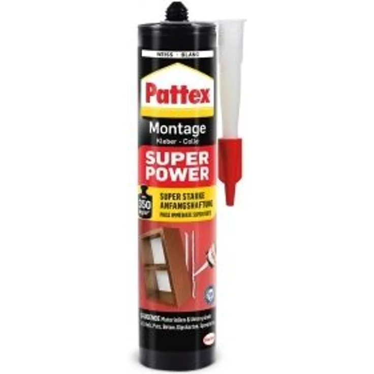 Pattex Super Power Montagekleber Herstellerfarbe Weiß PXS37 370g