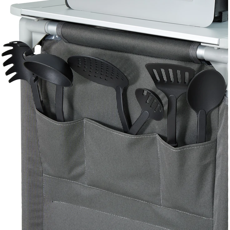 tectake Campingküche 116x52x107cm - grau – Bild 4