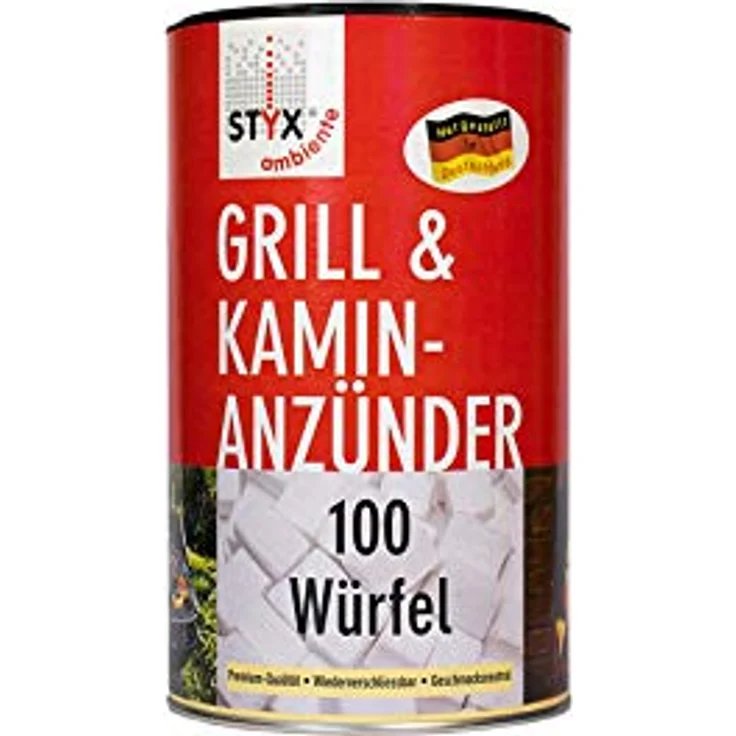 Schmalfuss Styx Grillanzünder Paraffin Würfel Inhalt 100 Stück – Bild 2