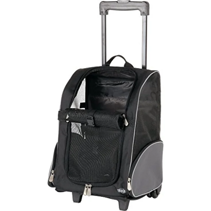 TRIXIE Tbag Trolley 32x45x25cm aus Nylon schwarz – Bild 4