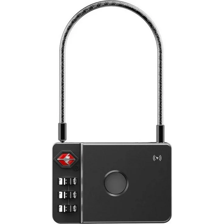 Mili MiLock TSA-Vorhängeschloss, Reiseschloss mit Tracker und robustem Material
