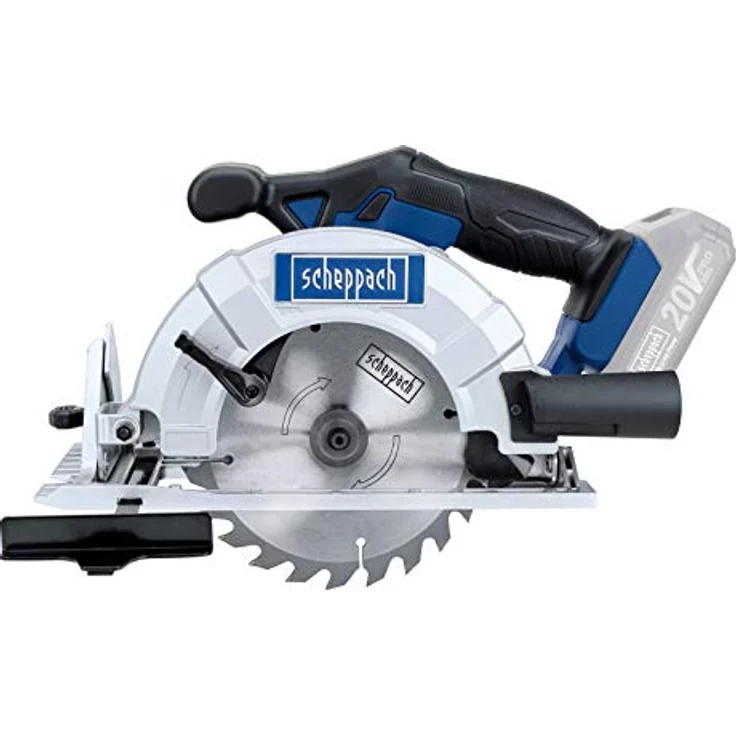 SCHEPPACH CCS165-20 Akku Handkreissäge | 20 Volt | 165 mm Sägeblatt | 55 mm Schnitthöhe | Neigbares Sägeblatt | Grundgerät – Bild 2