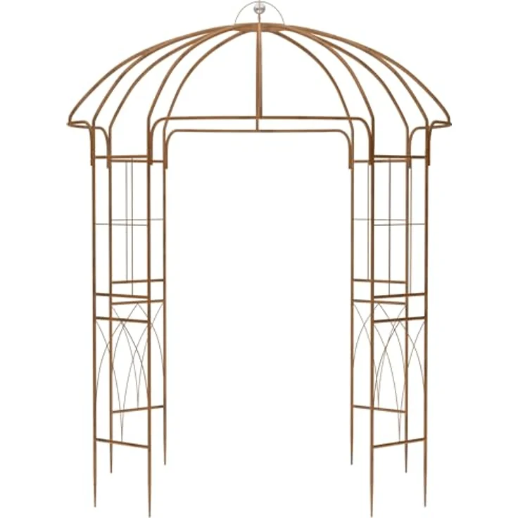 CLP Rosenbogen Pavillon Keira, wetterfester Metall-Rosenbogen als Rankhilfe, 270 cm hoch, pulverbeschichtet, dekorativer Hochzeitsbogen – Bild 6