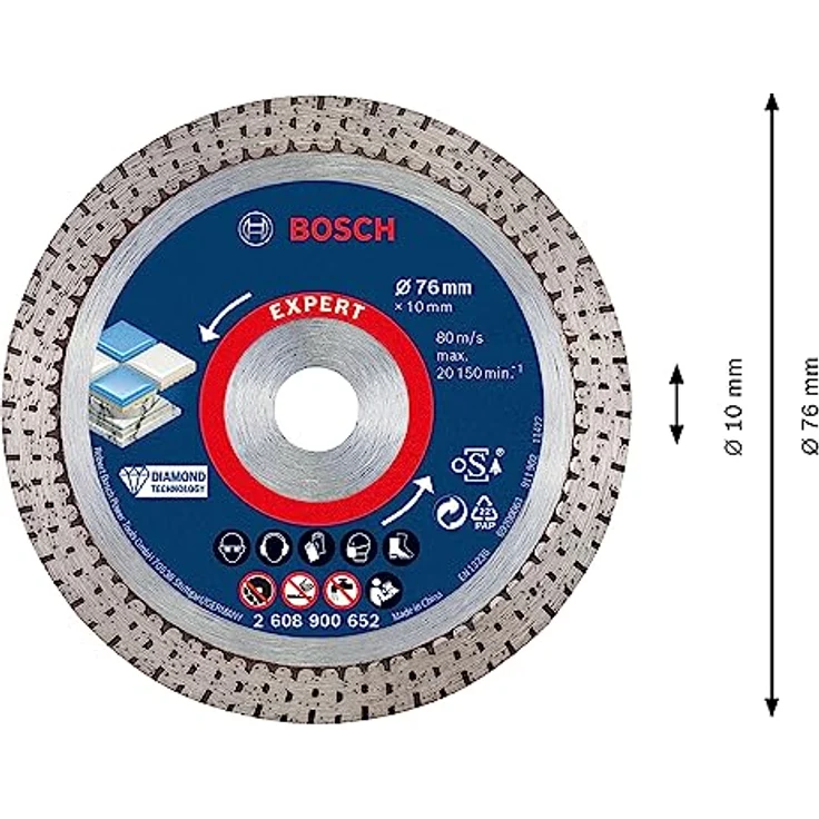 Expert HardCeramic 76 mm Diamanttrennscheiben 76 x1,5 x 10 mm – Bild 3