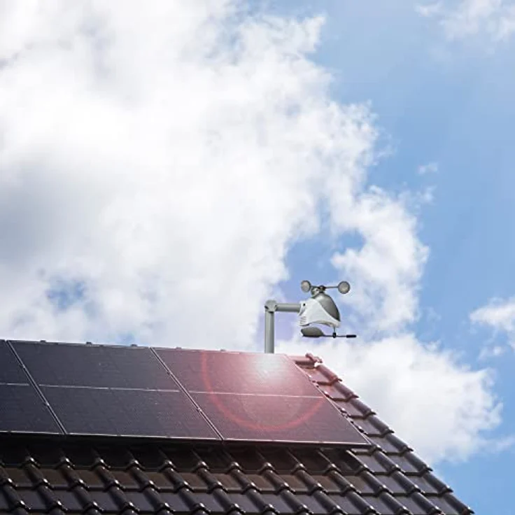 TFA Dostmann Kombisender VIEW, 30.3803.02, Funk-Übertragung der Windstärke, Temperatur und Luftfeuchtigkeit, für TFA WLAN Stationen, weiß – Bild 3