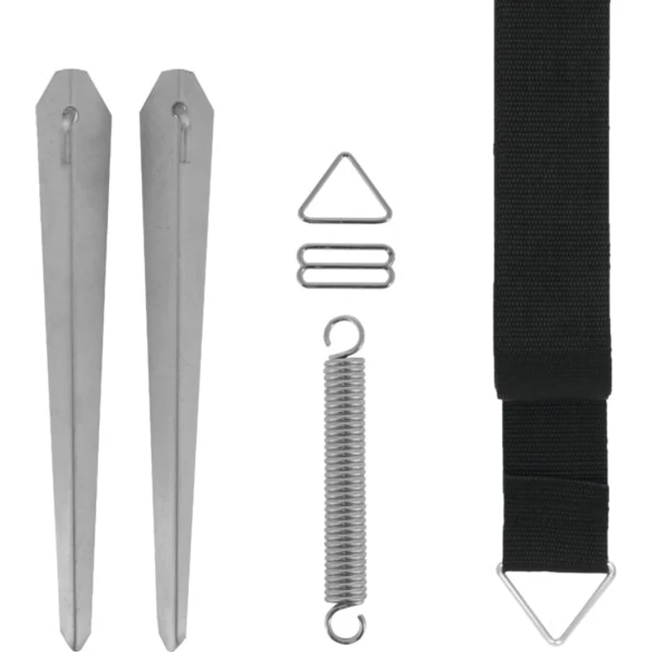 Travellife Sturmabspang für Thule Markisen, 2x 3 Meter, Schwarz, leicht und robust