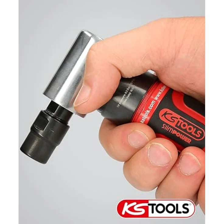 KSTOOLS SlimPOWER Mini-Druckluft-Winkelstabschleifer, 19.000 U/min, ergonomisches Design für Einhandbedienung, stufenloser Geschwindigkeitsregulierung, vibrationsgedämpft – Bild 6