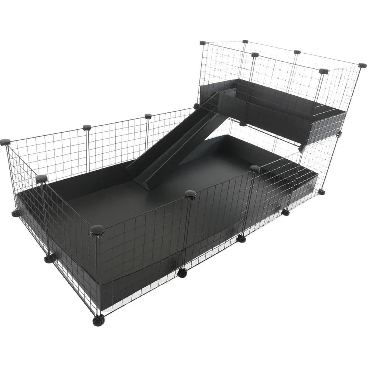 C&C Modular Gehege, artgerechter Käfig für Meerschweinchen, modularer Aufbau, robustes Metall, für Innen und Außen geeignet – Bild 1
