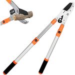 Kurtzy Hochleistungs Baumschere Teleskop Amboss Astschere 67-100 cm - Ausziehbare Garten Baumschere & Teleskop Astschere - Professionelle Rasierklingen Heckenschere für Dicke Äste