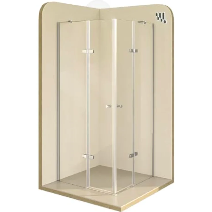 i-flair Eck-Duschkabine DK19, 75x85x180 cm, 6 mm Sicherheitsglas mit Nanobeschichtung und verchromten Türgriffen – Bild 1