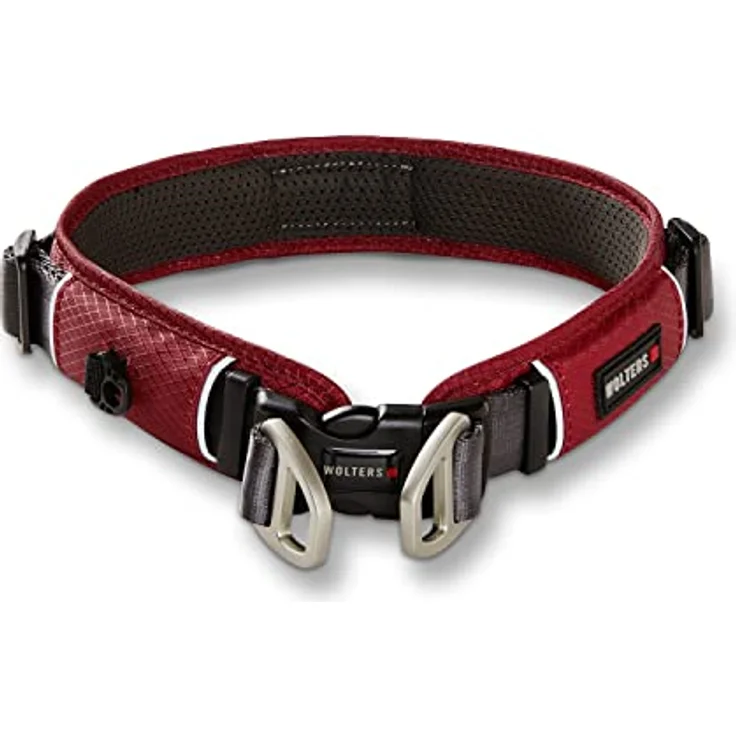 Wolters Active Pro Comfort Halsband Gr.4 52-59 cm x 4 cm, anthrazit, atmungsaktives und gepolstertes Hundehalsband mit reflektierenden Nähten – Bild 4