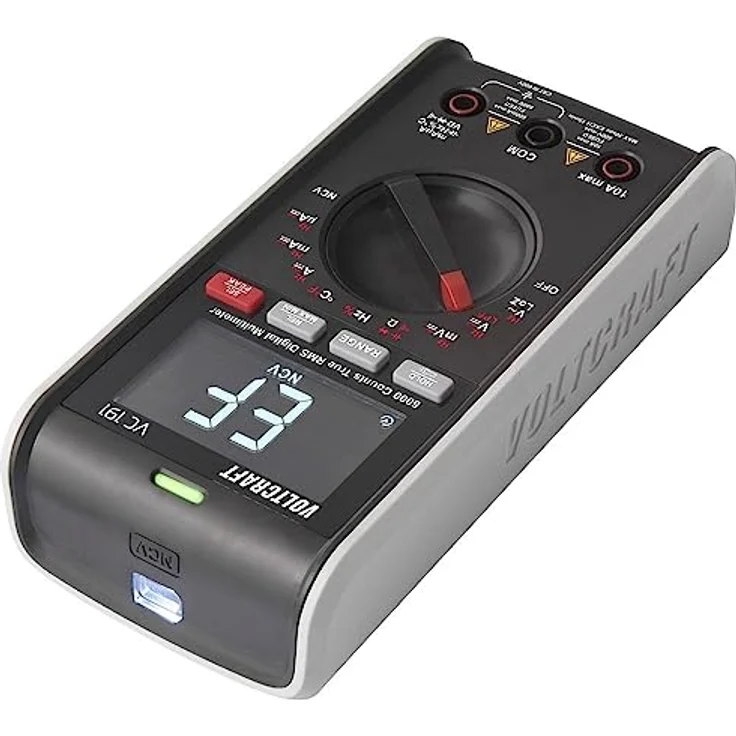 VOLTCRAFT VC191 Multimeter I Digitales True RMS Messgerät I 6000 Counts I CAT III 600V I AC/DC Spannungs- und Strommessung I Temperaturmessung bis 400 °C I Kapazitätsmessung bis 60mF – Bild 4