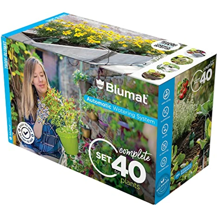Blumat Tropf-Blumat 10m Set, Bewässerungssystem für bis zu 40 Pflanzen, stromlos und zuverlässig – Bild 7