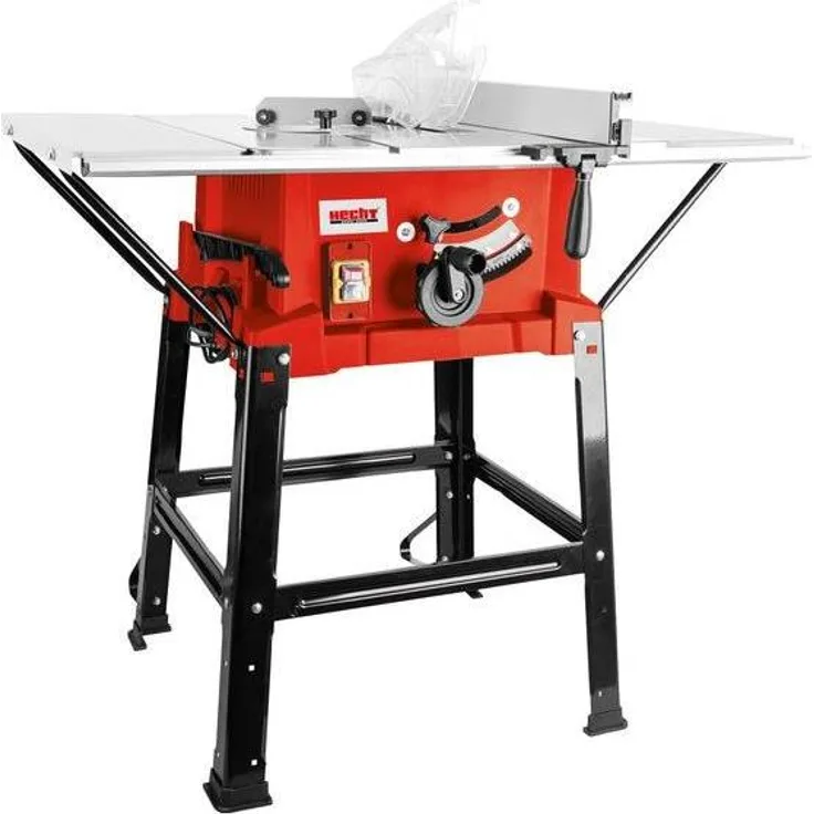 HECHT 8254 Elektro-Tischkreissäge, 2000W Motor, 254mm Sägeblatt, höhen- und neigungsverstellbar, inklusive Tischverbreiterung