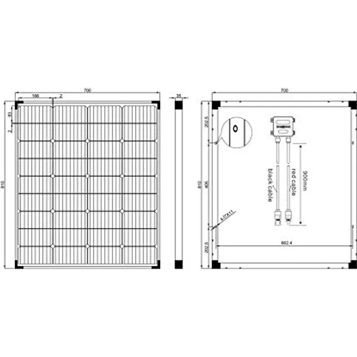 Enjoy solar Mono Classic, Solarpanel 100 W mit 20 % Zelleneffizienz, IP65 Anschlussdose und gehärtetem ESG-Solarglas – Bild 6