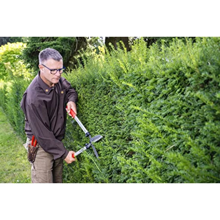 FELCO Heckenschere 250-63 (Länge 63 cm, Griffe I-Beam Aluminium, Klingen mit Chrombeschichtung, Gartenschere, große Klingen, Fettschraube) – Bild 5