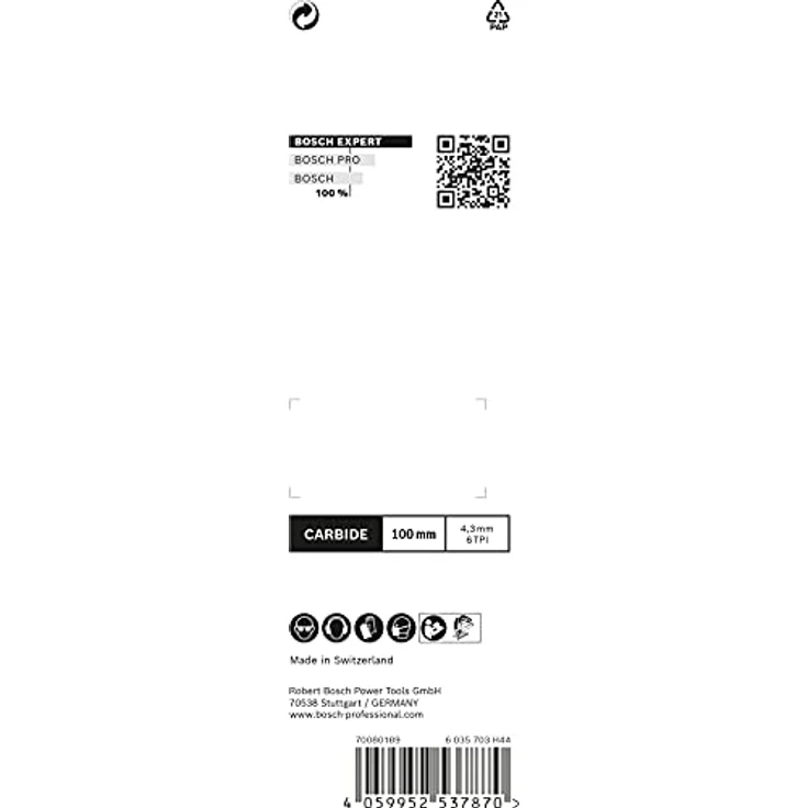 Bosch Stichsägeblatt Fiber Plaster T 141 HM Gesamtlänge 100 mm Zahnteilung 4,3 mm Faserzementplatten, Trockenbauwand – Bild 4