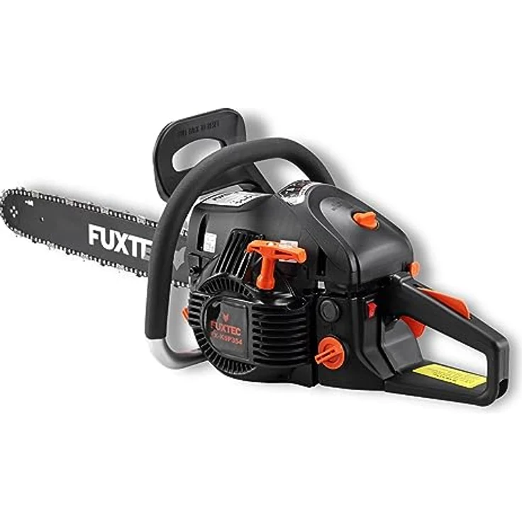 FUXTEC Benzin Kettensäge FX-KSP354 – Motorsägen Leisatung 2,2KW/ 54ccm Hubraum & EASY-Start – Schwertlänge 18 Zoll – Gewicht von 5,47Kg / Notstopp-Kippschalter – Bild 3