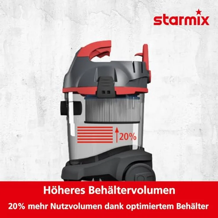 Starmix Elektrowerkzeug-Sauger uClean ARDL-1432 EHP, zuverlässiger Sauger für den universellen Einsatz (1400 W, 32 L) – Bild 6