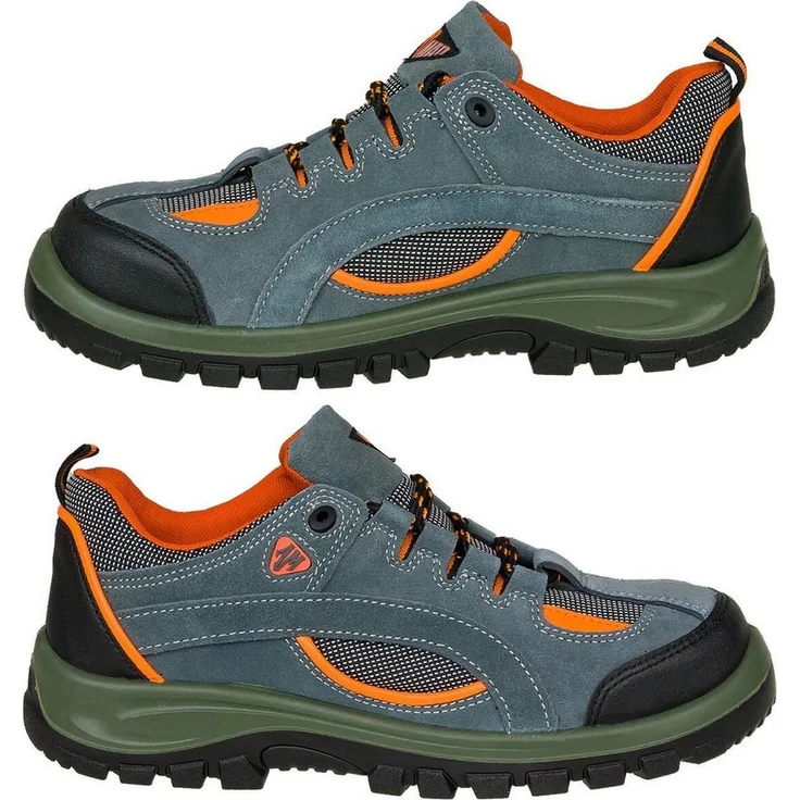 Artmas Sicherheitsschuhe, Sportliche Halbschuhe mit Stahlkappe, Rindsveloursleder