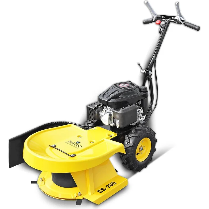 BAMATO Hochgrasschneider GS-200, Benzin-Rasenmäher mit LONCIN Motor, 580 mm Schnittbreite, 3,6 kW Leistung, höhenverstellbarer Lenkholm – Bild 1