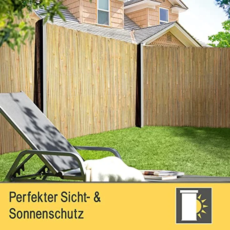 Sol Royal Sichtschutzmatte Bambus SolVision B89 Bambus, 300x100x1 cm – Bild 3