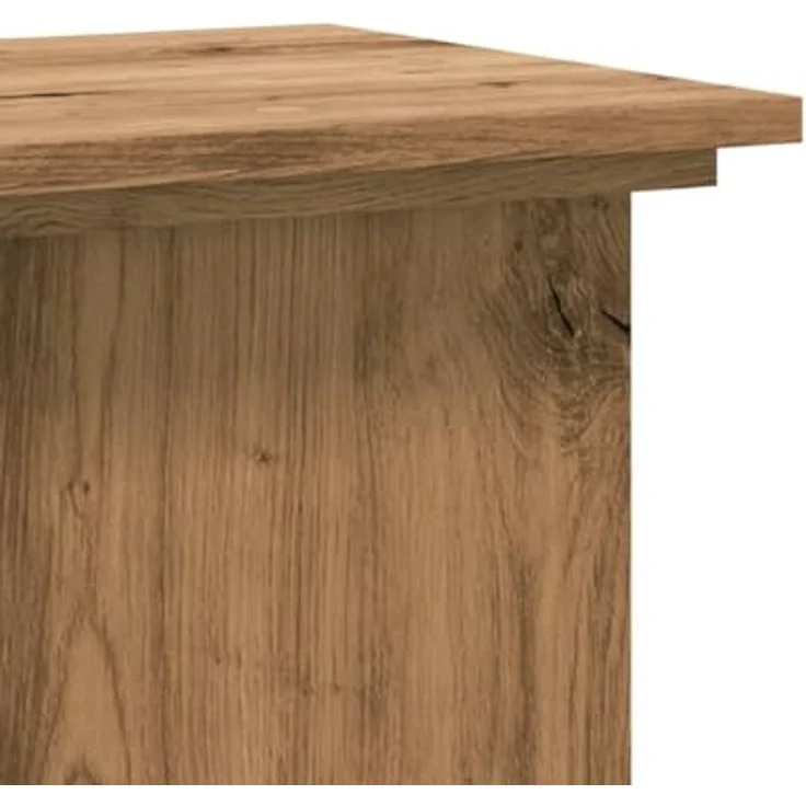 vidaXL Blumenständer Artisan-Eiche, 33x33x100 cm, robuster Holzwerkstoff, zeitloses Design, max. Belastbarkeit 60 kg – Bild 8