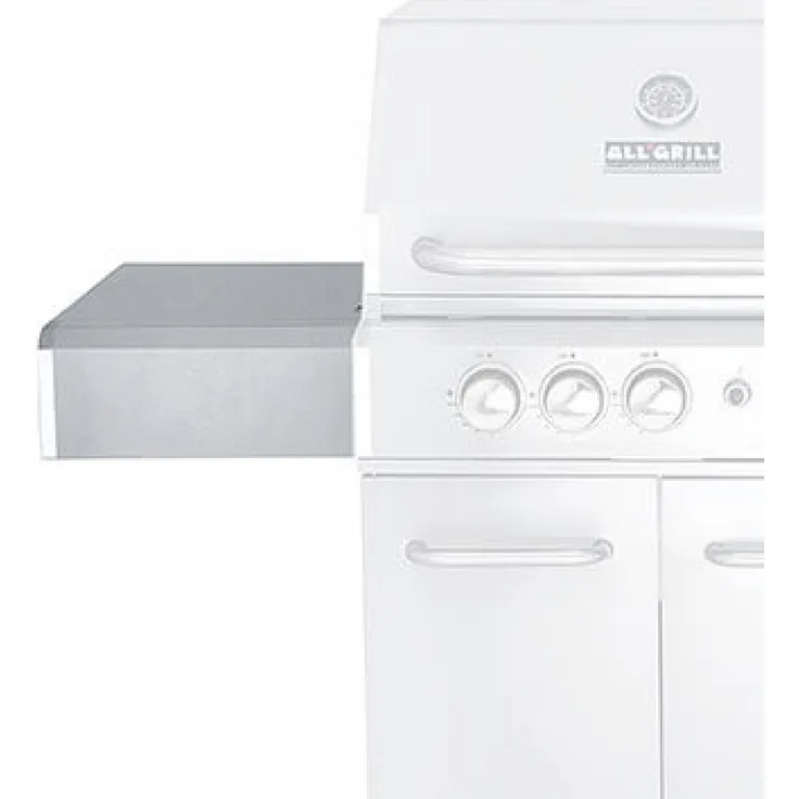 ALLGRILL ALLROUNDER Modular Gasgrill - Linke Ablagefläche, Edelstahl, abklappbar, 54cm x 34 x 14cm
