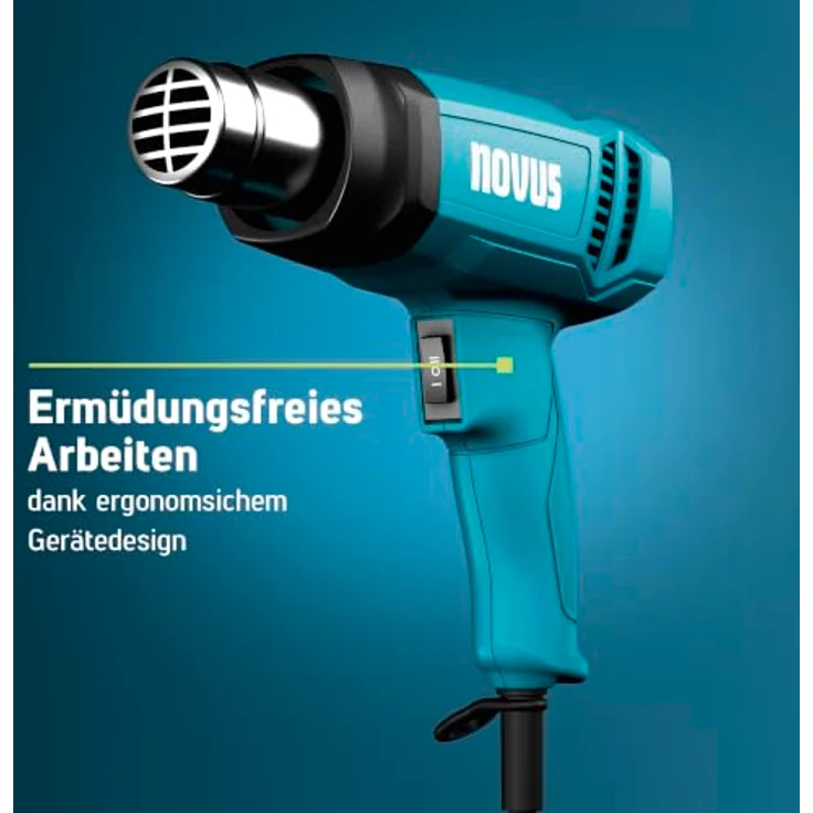 NOVUS TOOLS Heißluftpistole H-180, 400–600°C, 1800W, Mikanitheizung, kompakt und leicht für vielseitige Anwendungen – Bild 3