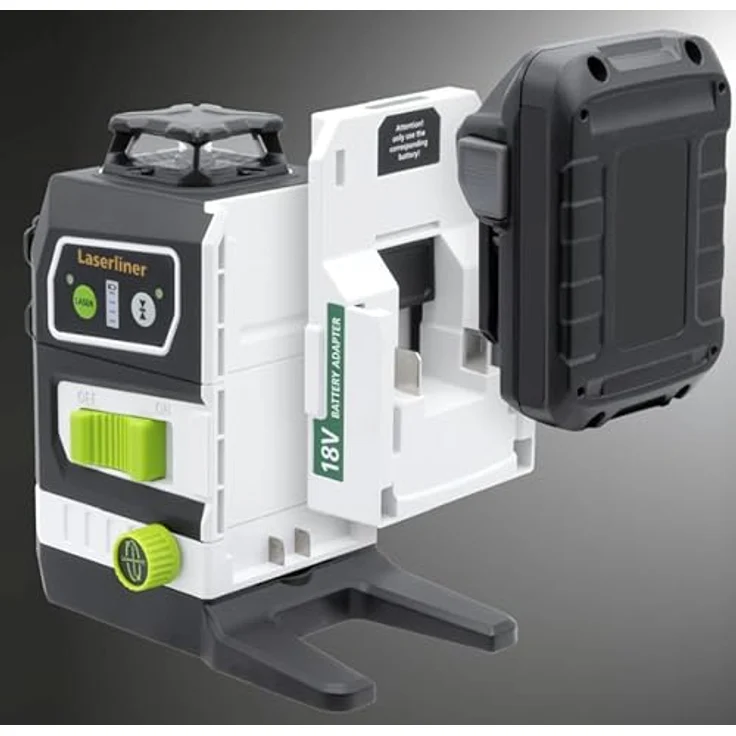 Laserliner PowerPlane-Laser 3G Multi-18V, grüner Laser, selbstnivellierend, inkl. Box, ohne Akku – Bild 3