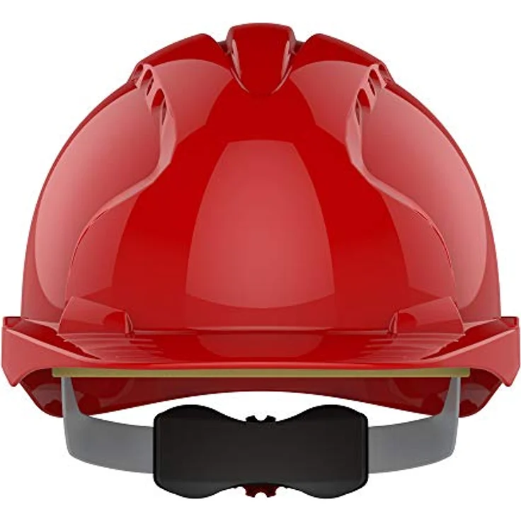 JSP ajf170–000–600 EVO3 Ratschen Helm, belüftet mit harter HDPE Schale und ägyptischem Baumwoll-Schweißband, rot – Bild 2
