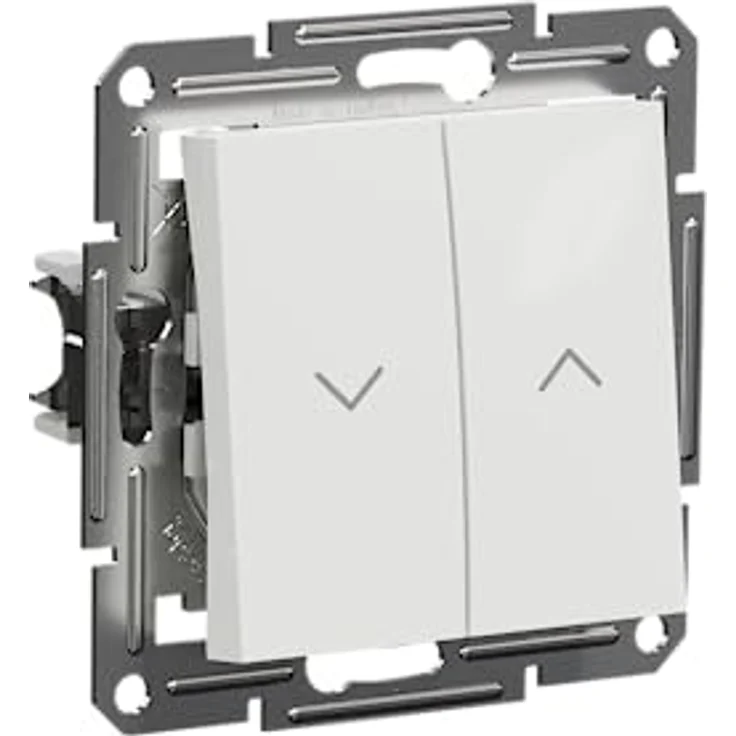Schneider Electric Asfora Jalousie-Rolladentaster, Unterputz, 10A, 250V, IP20, mit LED-Anzeige, weiß – Bild 2