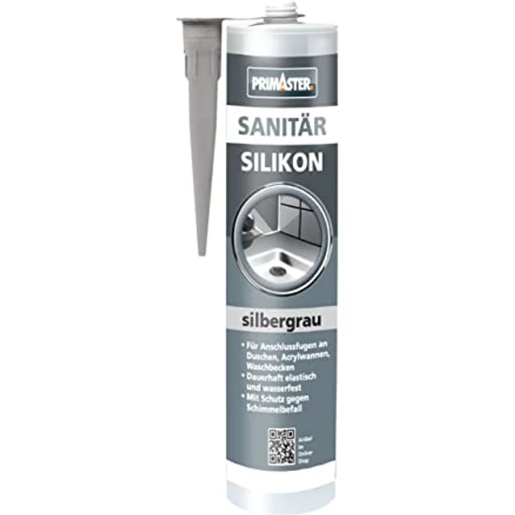 Primaster Sanitär Silikon silbergrau 310 ml – Bild 2