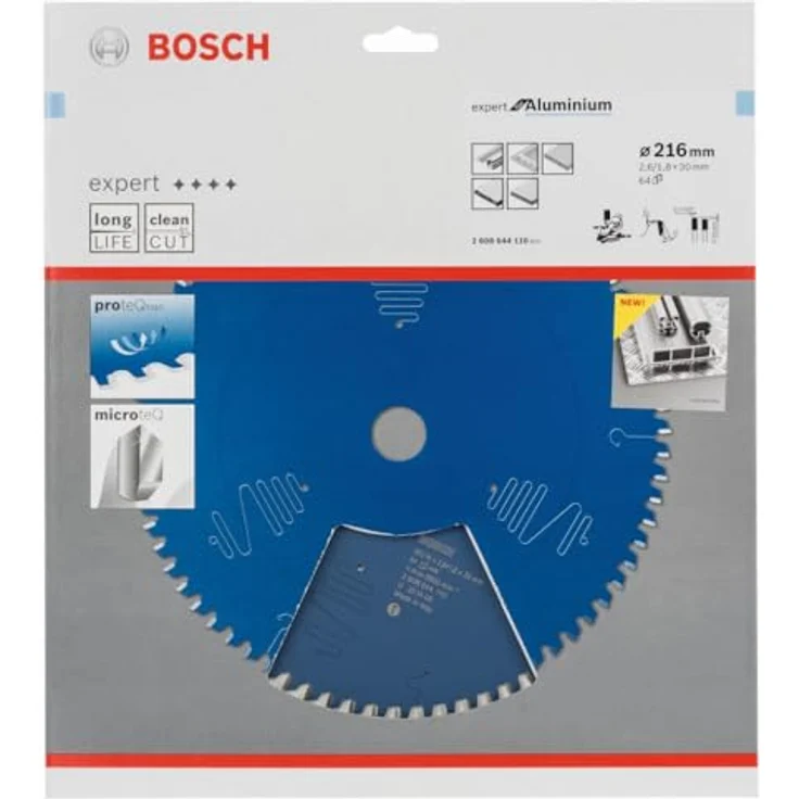 Bosch Kreissägeblatt Expert für Aluminium, 216 x 30 x 2,6 mm, Zähnezahl 64, 1 Stück, 2608644110 – Bild 2
