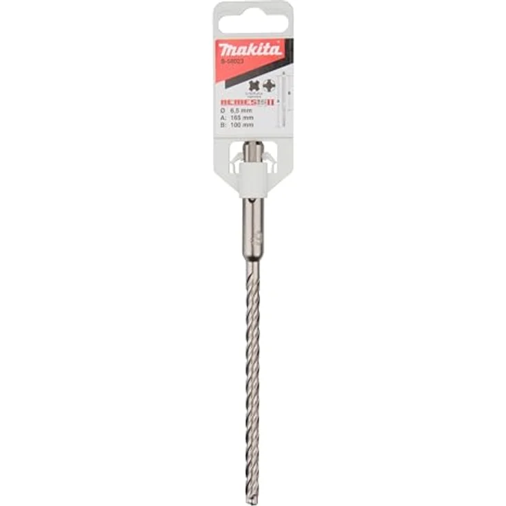 Makita B-58023 NEMESIS2 SDS-PLUS Hammer-Bohrer, 6,5 x 165 mm, für Beton und Stahlbeton, präzise Geometrie, wenig Rückschlag, 1 Stück – Bild 2