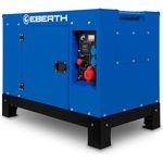 EBERTH 10000 Watt Notstromaggregat Diesel, 3-Phasen Stromgenerator mit 1x 400V, 2X 230V, 1x 12V, leistungsstarker 18,4 PS Dieselmotor