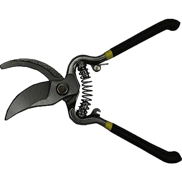 Gartenschere aus Karbonstahl Gartenwerkzeug Rosenschere Blumenschere 20cm Schwarz, Rebschere, Blumenschere