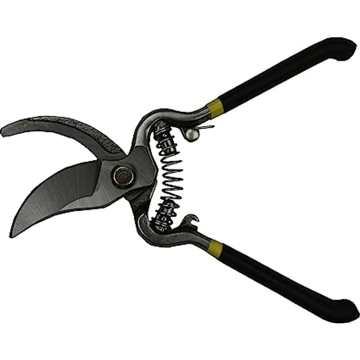 Gartenschere aus Karbonstahl Gartenwerkzeug Rosenschere Blumenschere 20cm Schwarz, Rebschere, Blumenschere – Bild 1