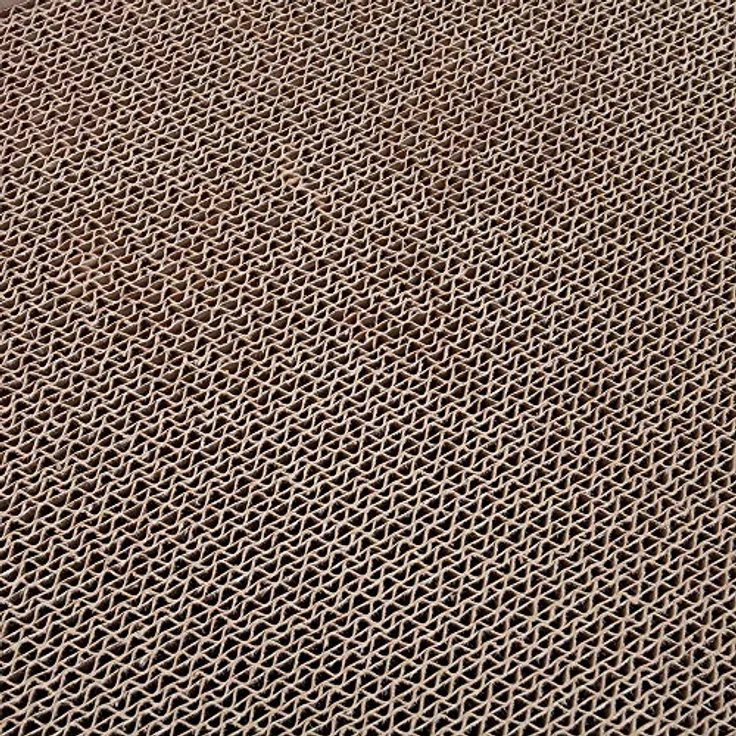 District 70 - 4727 - Sofa Kratzmöbel - Kratzbett aus Wellpappe - Größe S (60 x 28 x 18 cm), weiß – Bild 5