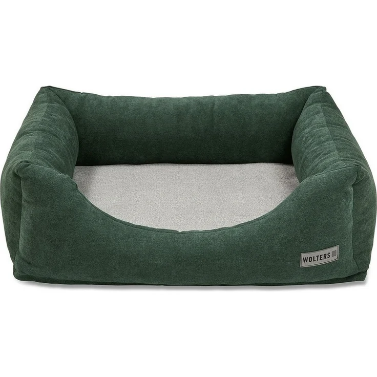 Wolters Tierbett Classic Hundelounge dunkelgrün, hochwertiges Hundebett mit gepolsterten Seitenrändern und abziehbaren Bezügen – Bild 1