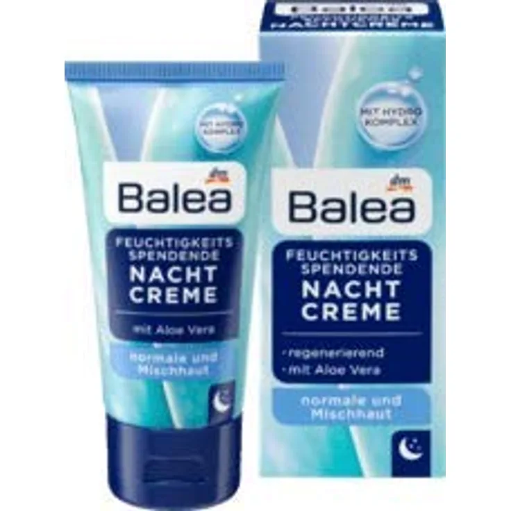 Balea Feuchtigkeitsspendende Nachtcreme, 50 ml, intensive Hydration für erholsame Nächte