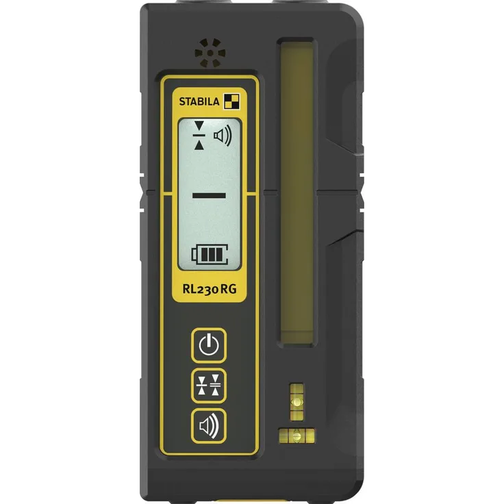 Stabila RL 230 RG Empfänger, Nivelliergerät mit beleuchteter Digitalanzeige, IP 66 wasserdicht, für grüne und rote Linienlaser