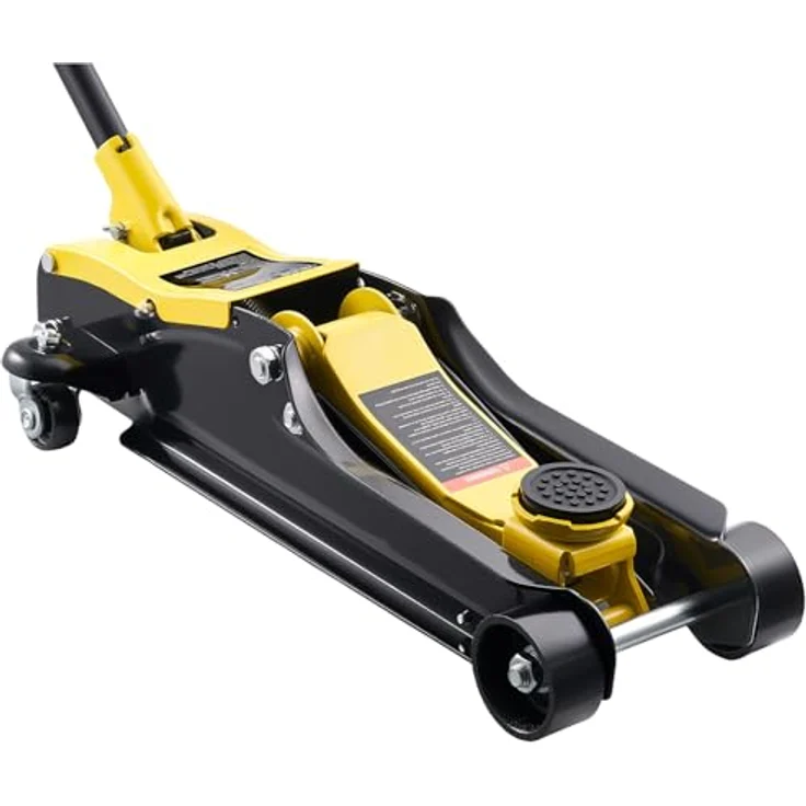 VEVOR Hydraulischer Rangierwagenheber QJD61-8A-1+A+B, 2,5 t Tragkraft, flacher Stahlwagenheber mit Einkolben-Schnellhubpumpe, SUV-Adapter, 85–320 mm Hubbereich – Bild 9